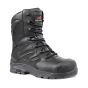 Rock Fall Titanium (RF4500) Safety Boot – Side Zip – 100% Non-Metallic – S3 WR HRO SRC – Black side profile | CMT Group