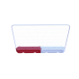 ROTA Slot 3.5m Water-Fillable Ballast Block - Red