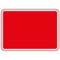 Metal Blank Plate Red 600 x 450mm