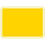 Metal Blank Plate Yellow 600 x 450mm