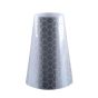 White prismatic reflective replacement sleeve for 750mm traffic cone full view showing pocketed prismatic surface | CMT Group UK