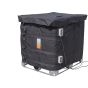 MAX 110V IBC heating jacket fitted around an intermediate bulk container with dual digital temperature controllers | CMT Group UK