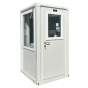 Security cabin ceiling detail showing pre-fitted LED lighting and electric pack | CMT Group UK