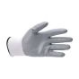 MAX Foam Nitrile Palm Coated Gloves white body with grey foam nitrile palm coating | CMT Group UK