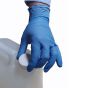Blue Nitrile Powder-Free Disposable Gloves site use | CMT Group UK