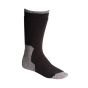 Extreme Cold Weather Thermal Socks – Anti-Fungal & Anti-Odour – Dual Layer Wool Insulated black and grey thermal work sock side profile | CMT Group