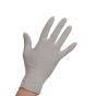 Polyco Bodyguards white latex powdered disposable gloves front view showing smooth finish | CMT Group UK