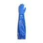 Triple-dipped PVC chemical gauntlet side view showing extended cuff length and full arm coverage | CMT Group UK