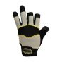 Polyco Multi-Task 3 glove back view showing neoprene knuckle panel and Velcro neoprene cuff | CMT Group UK