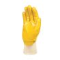 Skytec Neon glove back view showing 3/4 nitrile coverage across knuckles and finger backs | CMT Group UK