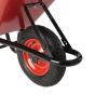 Spare pneumatic wheel for MAXbarrow wheelbarrow metal rim and bearing side view | CMT Group UK
