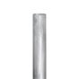 76mm galvanised steel sign post single upright vertical front view 3mm wall thickness | CMT Group UK