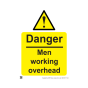 Site Sign - 3mm Correx - 210x297mm A4 - Men working overhead