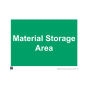 Site Sign - 6mm Correx - 594x841mm - Material Storage Area