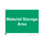 Site Sign - 3mm Correx - 297x420mm A3 - Material Storage Area