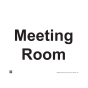 Site Sign - 3mm Correx - 297x420mm (A3) - Meeting Room