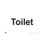 Site Sign - 3mm Correx - Toilet - 420x594mm A2