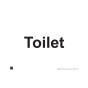 Site Sign - 3mm Correx - 297x420mm (A3) - Toilet