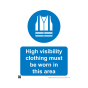 High vis clothing must be worn 297x420mm A3 - 3mm Correx
