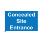 Site Sign - 6mm Correx - 594x841mm - Concealed site entrance