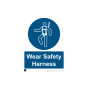 Safety Sign Wear safety harness 594x841mm A1 - 