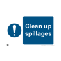 Site Sign - 6mm Correx - 594x841mm - Clean up spillages