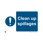 Safety Clean up spillages 420x594mm A2 - 3mm Correx