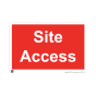 Site Sign - 3mm Correx - 420x594mm - Site access