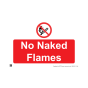 Site Sign - 3mm Correx - 420x594mm - No naked flames