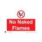 Site Sign - 3mm Correx - 297x420mm A3 - No naked flames