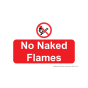 Site Sign - 3mm Correx - 210x297mm A4 - No naked flames