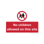 Site Sign - 3mm Correx - 210x297mm A4 - No children allowed on this site