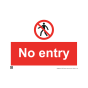 Site Sign - 6mm Correx - 594x841mm - No Entry