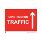 Site Sign - 6mm Correx - 594x841mm - Construction traffic arrow up