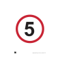 Site Sign - 3mm Correx - 5MPH - 420x594mm (A2)