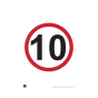 Site Sign - 3mm Correx - 10mph - 420x594mm (A2)