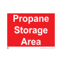 Site Sign - 3mm Correx - Propane storage area - 420x594mm (A2)