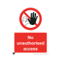 Site Sign - 6mm Correx - 594x841mm - No unauthorised access