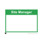 Safety Sign Site manager 297x420mm A3 - 3mm Correx