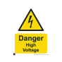 Site Sign - 3mm Correx - 297x420mm (A3) - Danger high voltage