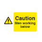 Safety Sign - Caution men working below - 420x594mm  3mm Correx