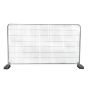 Securasite round top temporary site fence panel galvanised steel 2025 x 3450mm front view on white background | CMT Group UK