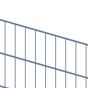 Securasite round top temporary fence panel close-up showing 40mm pitch anti-climb mesh infill and round top frame detail | CMT Group UK