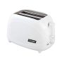 2 slice cool touch toaster white body three-quarter front view with browning dial | CMT Group UK
