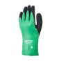 Cut resistant chemical gauntlet palm view showing black foam nitrile grip surface and full finger coverage | CMT Group UK