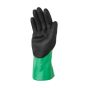 Cut resistant gauntlet back view showing extended open gauntlet cuff and full nitrile coating coverage | CMT Group UK