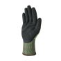 Cut resistant gloves palm view showing black crinkle latex texture coating and full finger coverage | CMT Group UK