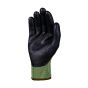 Cut resistant gloves palm view showing black foam nitrile coating and full finger coverage | CMT Group UK