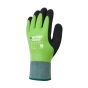 Cut resistant thermal gloves palm view showing black sandy latex grip surface and full finger coverage | CMT Group UK
