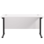 Twin Leg Rectangular Desk - White